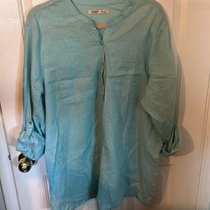 Old Navy tunic top XXL light turquoise